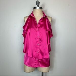 AZI Fuchsia Sleeveless Blouse in size Medium